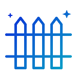 Deck and fence cleaning service icon